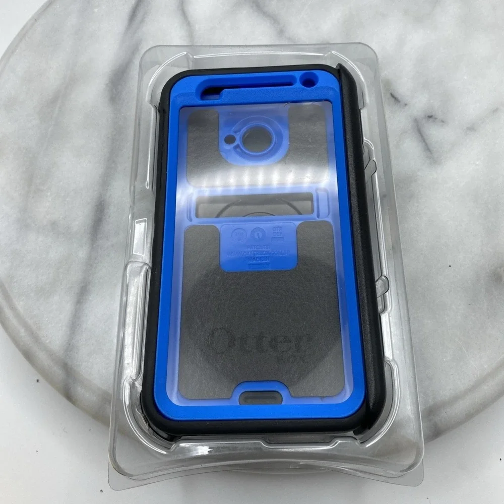 Otter Box Defender Series Rugged Protection HTC EVO 4G LTE Blue Black Clip